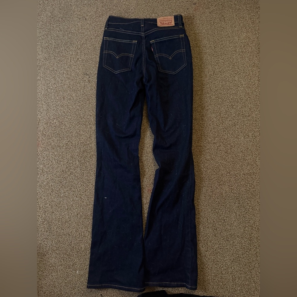 Levi's Blue Flare Wide Leg Jeans